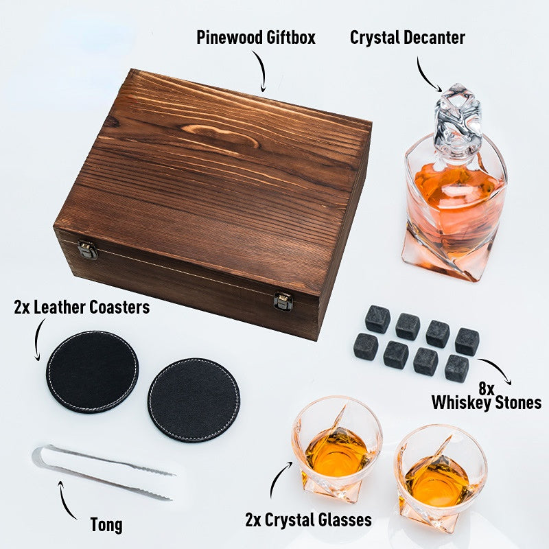 2 Whiskey Glasses and Decanter set