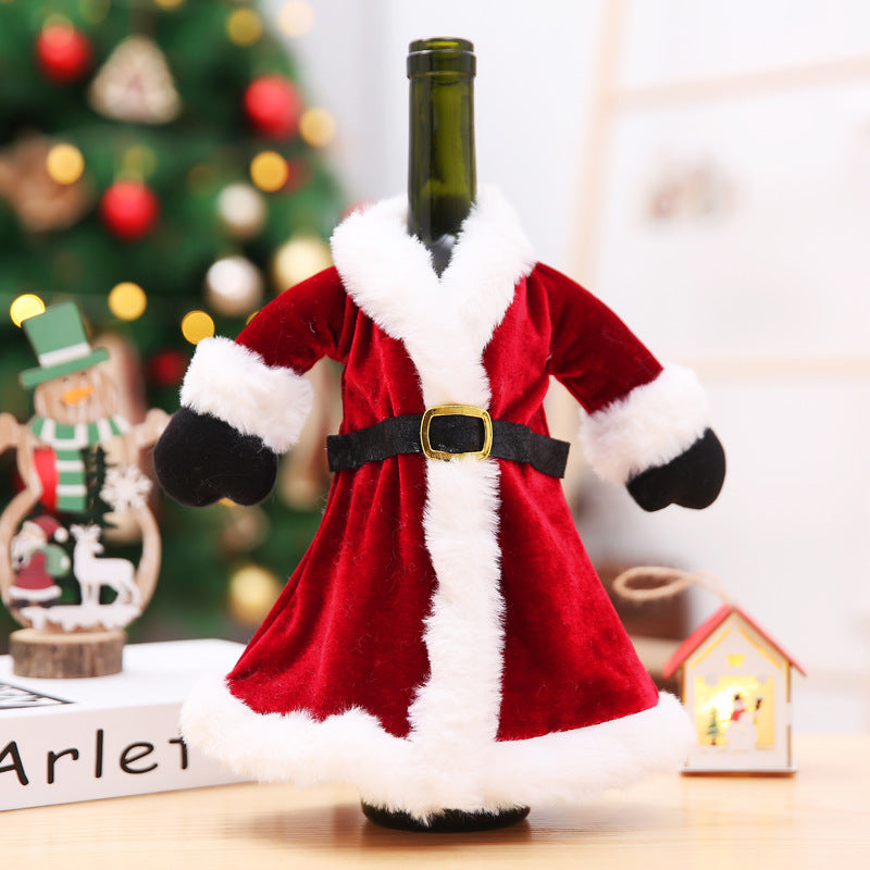 Wine Bottle Covers Mr Santa & Mrs Santa
