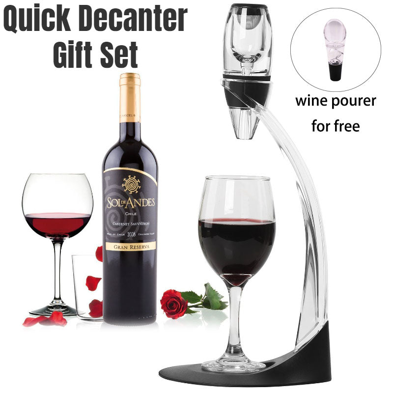 Magic Quick Wine Decanter Aerator Set