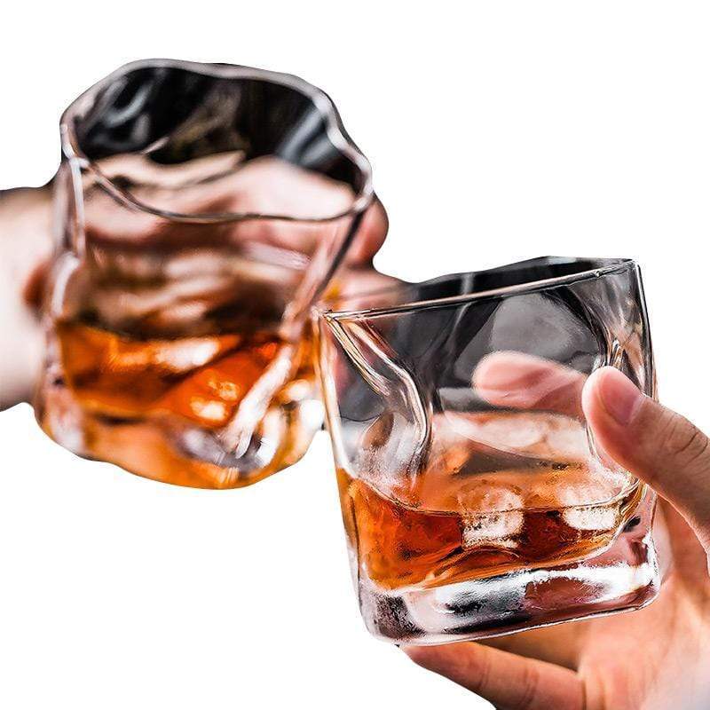 Crystal Irregular Glasses - Set of 2