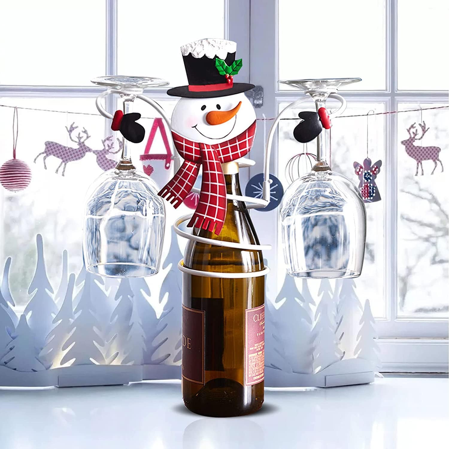 Elf Christmas Wine stands