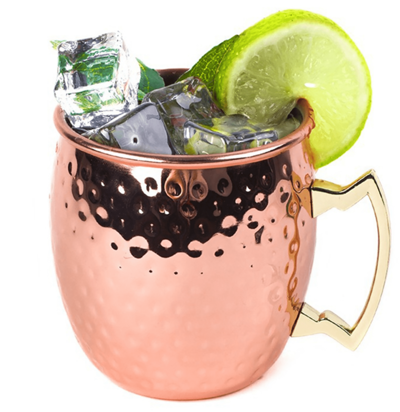 Gift Set of 4 Moscow Mule Cups with straws and cleaner
