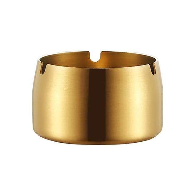 Golden Round Elegant Ashtrays