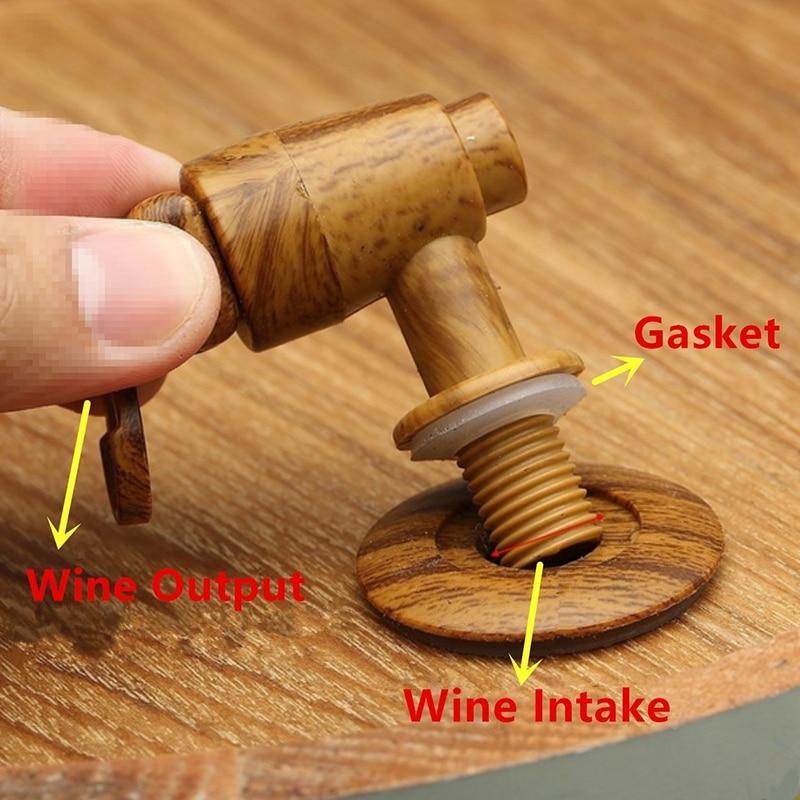Oak Barrel Wine Dispenser with Stand