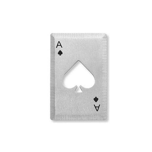 Silver Ace in your pocket/wallet bottle opener