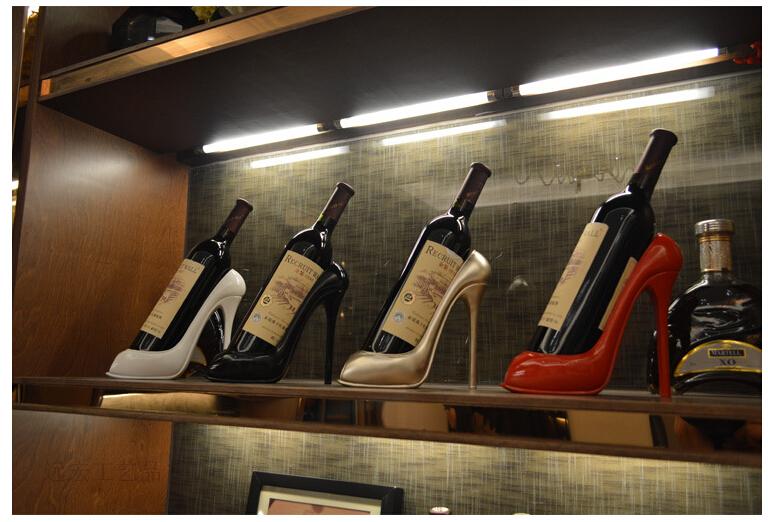 Wine Bottle Holder Red High Heel Shoe