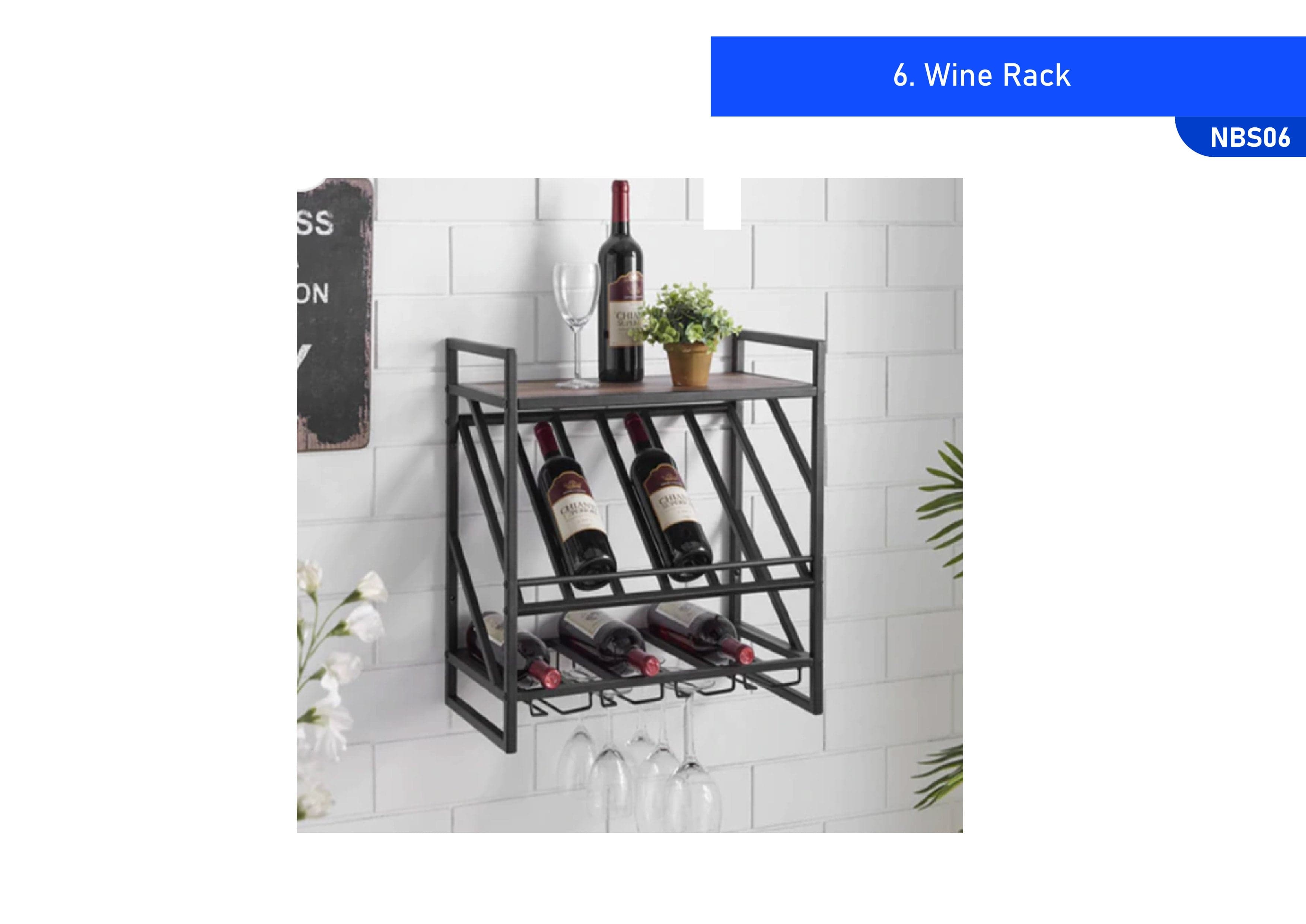 Wine Rack Black